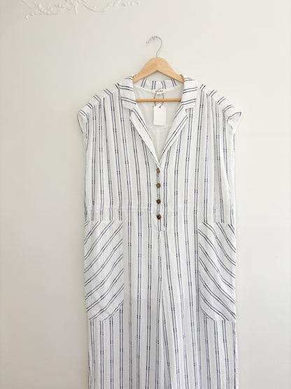 Azura Striped Jumpsuit (L)