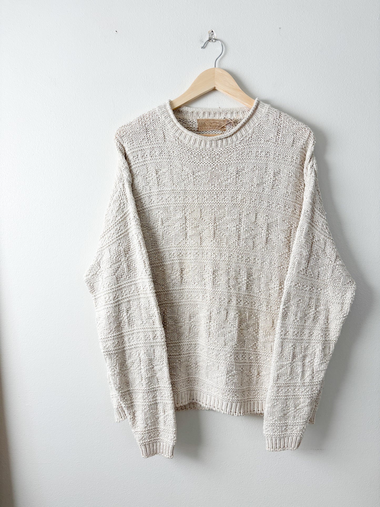 Vintage oat patterned knit