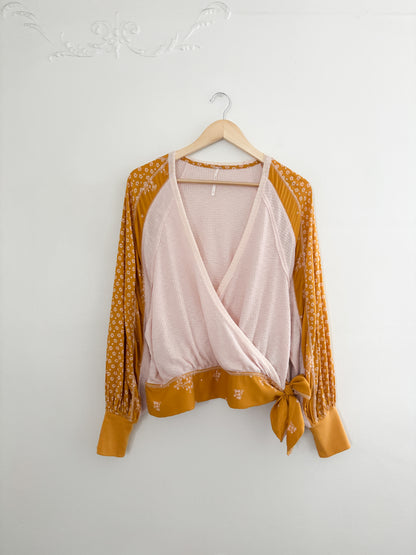 Free People Wrap Blouse (S)