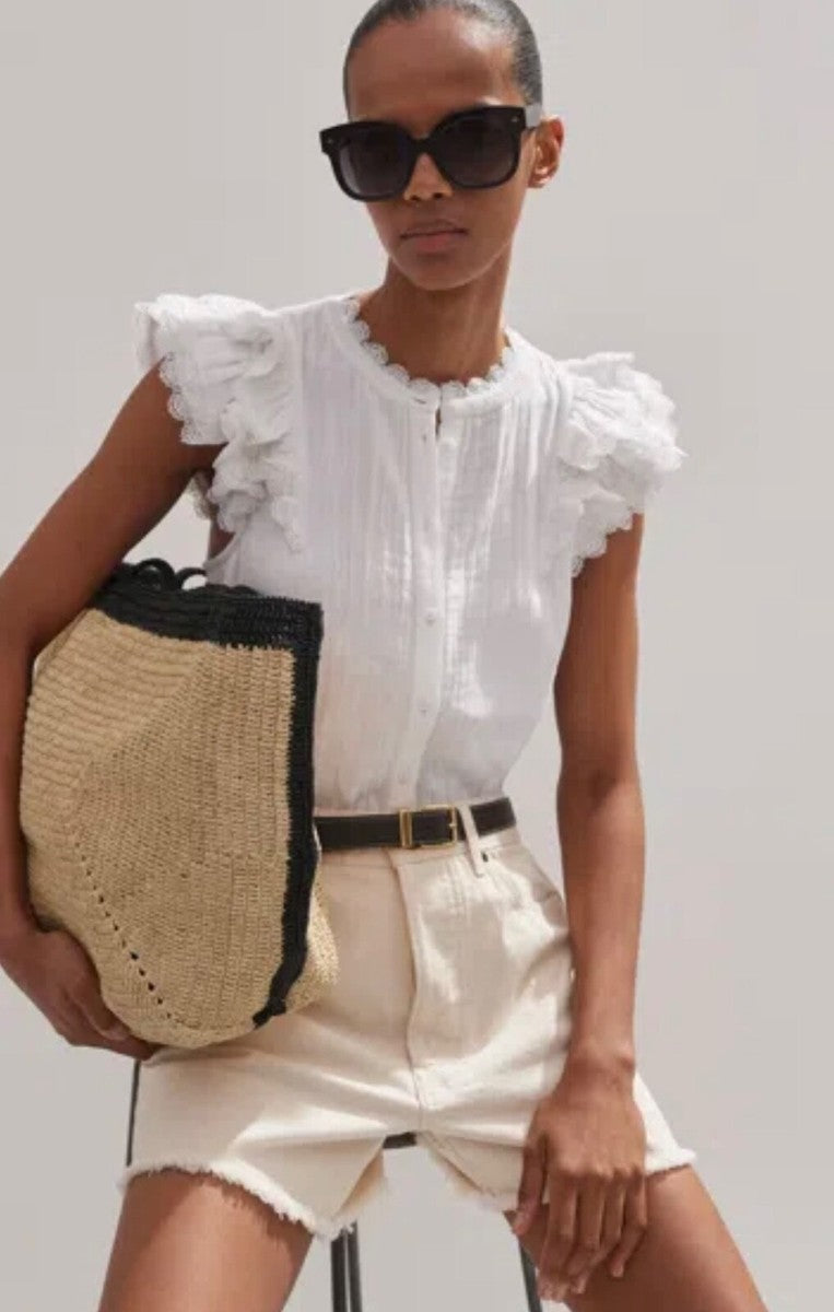 ME + EM White Ruffle Blouse (6)