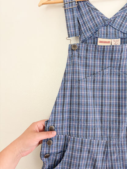 Vintage Plaid Overalls (S)