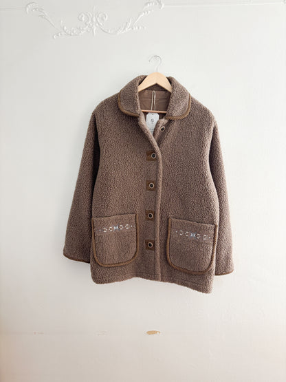 Vintage Sherpa Brown Collared Coat (M)