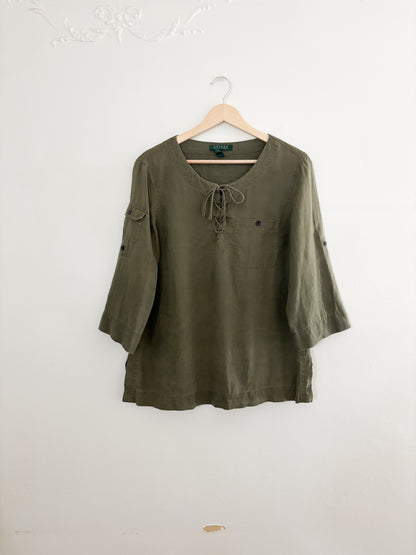 Vintage Ralph Lauren linen top (M)