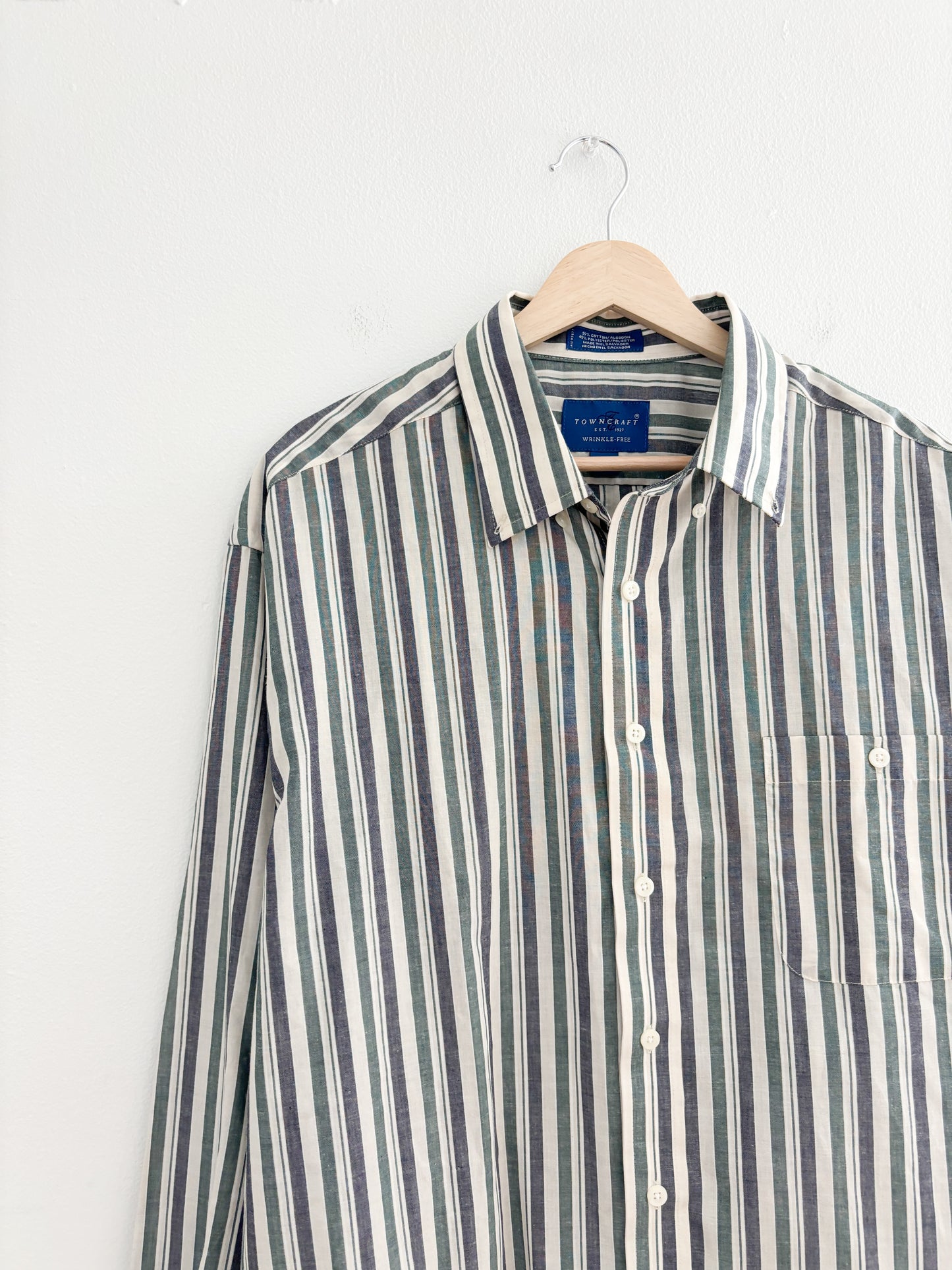 Vintage Striped Button Up (L)