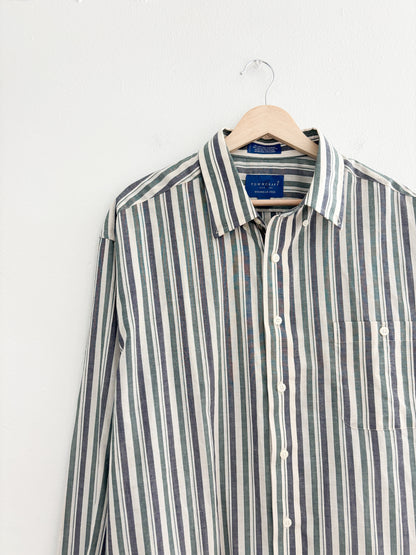 Vintage Striped Button Up (L)