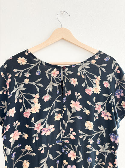 Vintage Floral Dress (S/M)