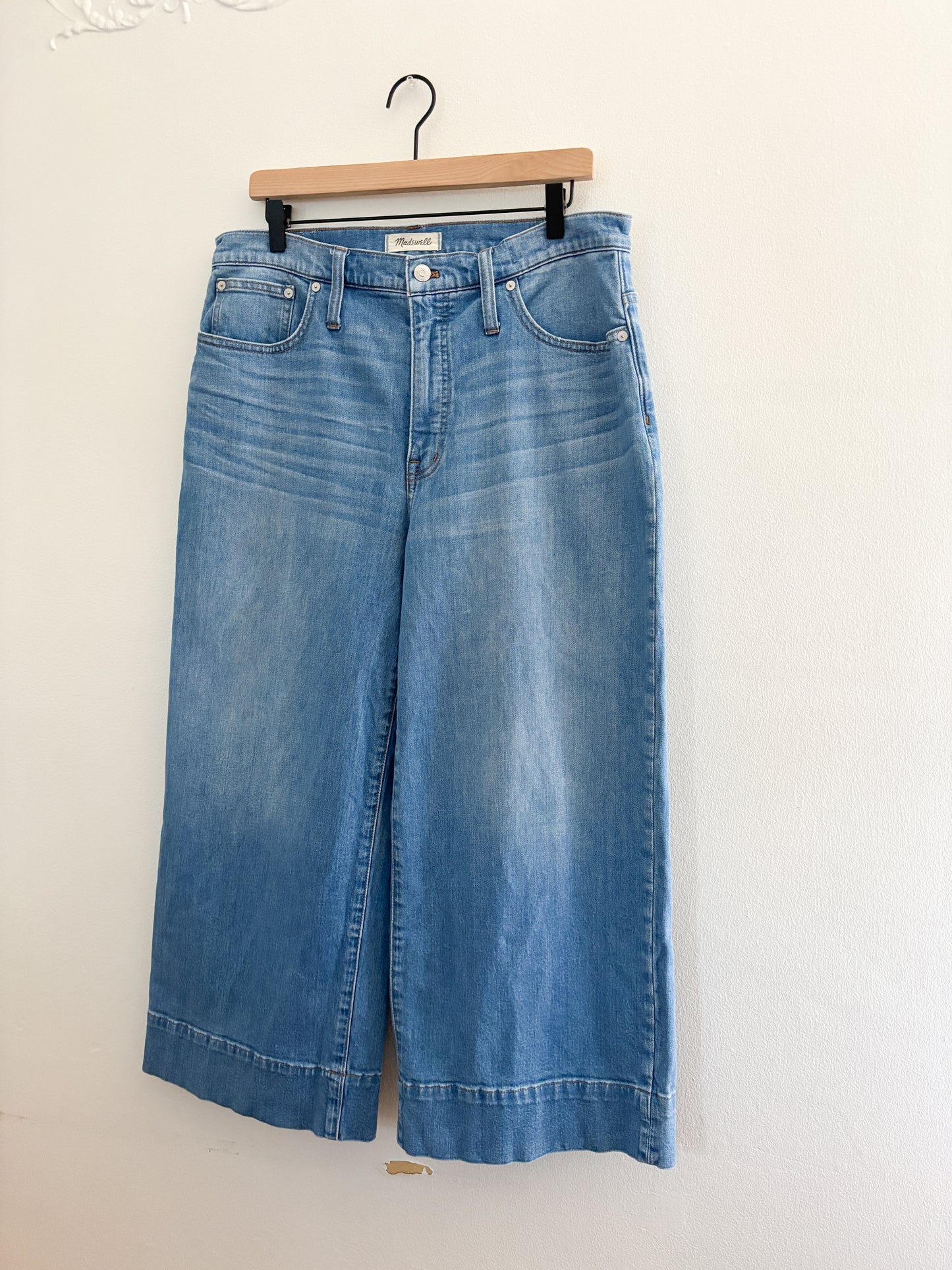 Madewell Wide Leg Crop Jeans (32)