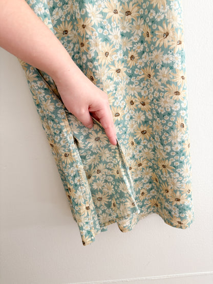 Vintage Daisy Maxi Dress (S/M)