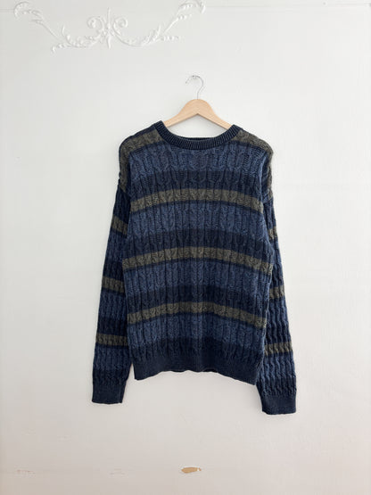 Vintage Striped Sweater (M)