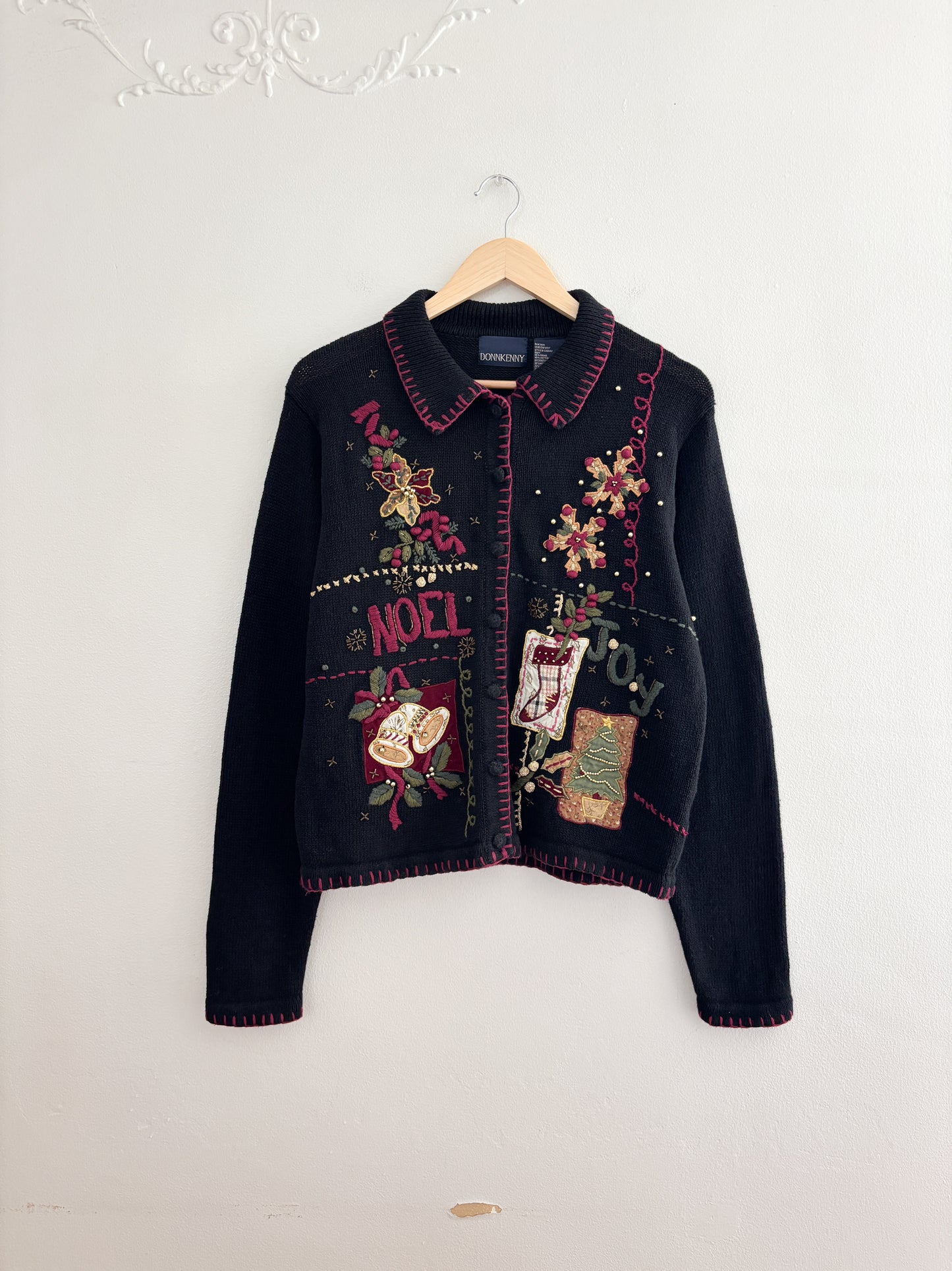 Vintage Noel Festive Cardigan (M)