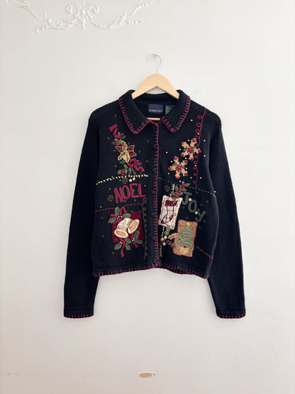 Vintage Noel Festive Cardigan (M)