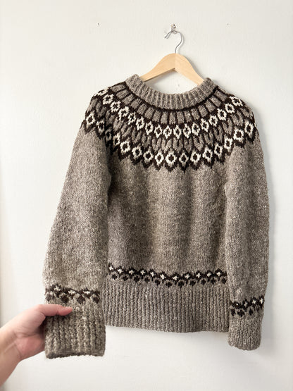 Hand Knit Fair Isle Sweater