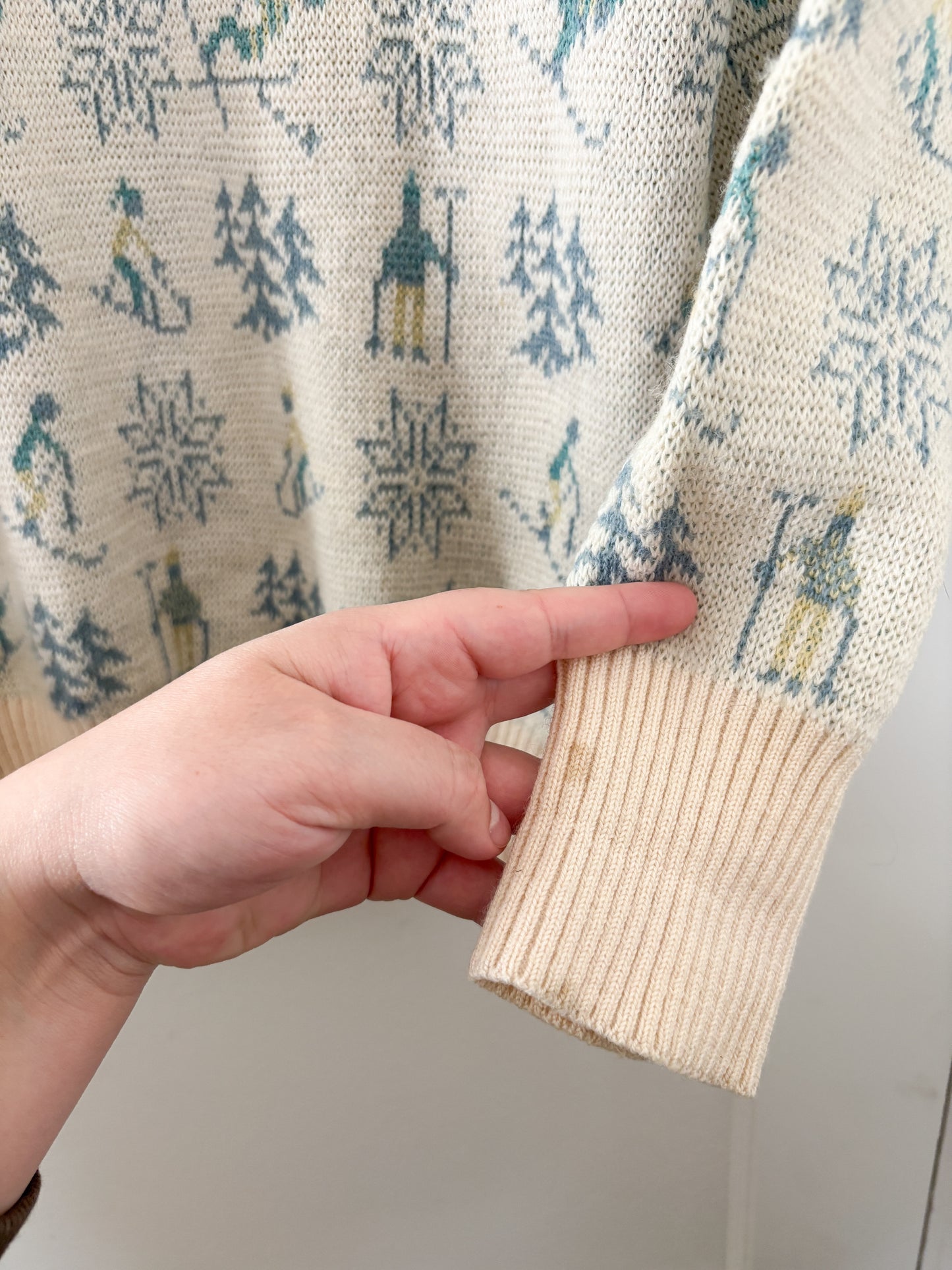 Vintage 80’s Ski Knit Sweater (L/XL)