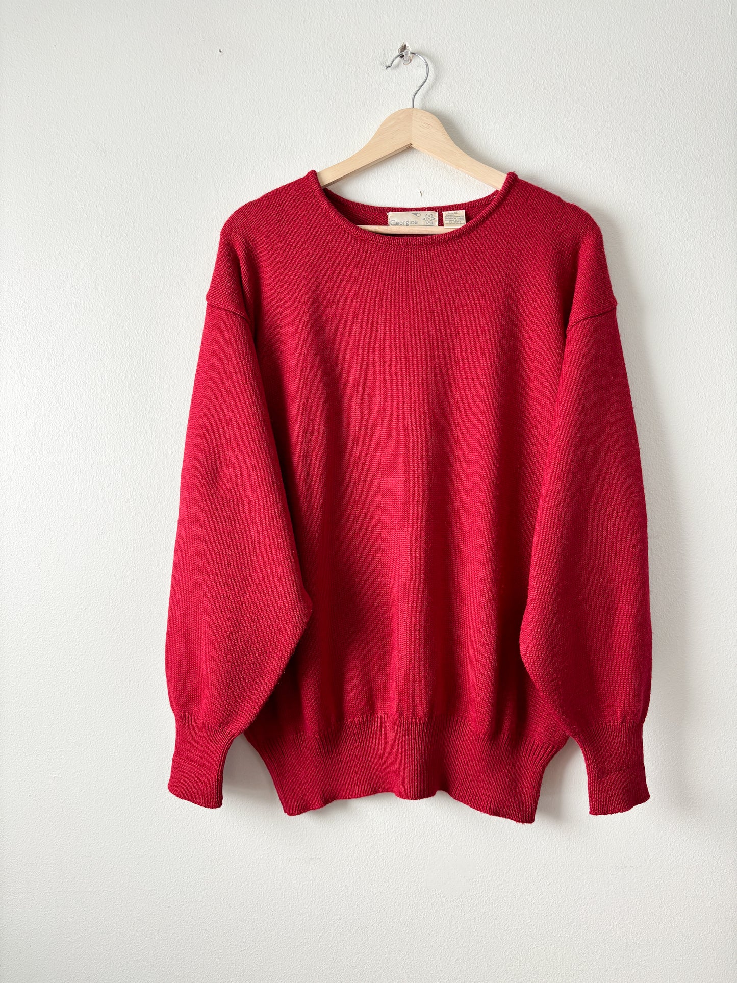 Vintage Red Wool blend sweater