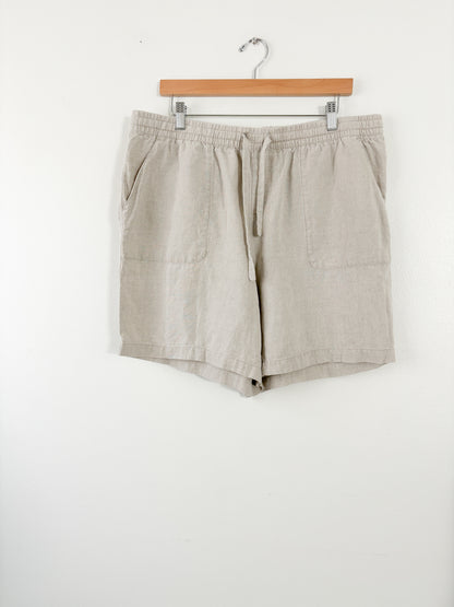 Garnet Hill Linen Easy Shorts