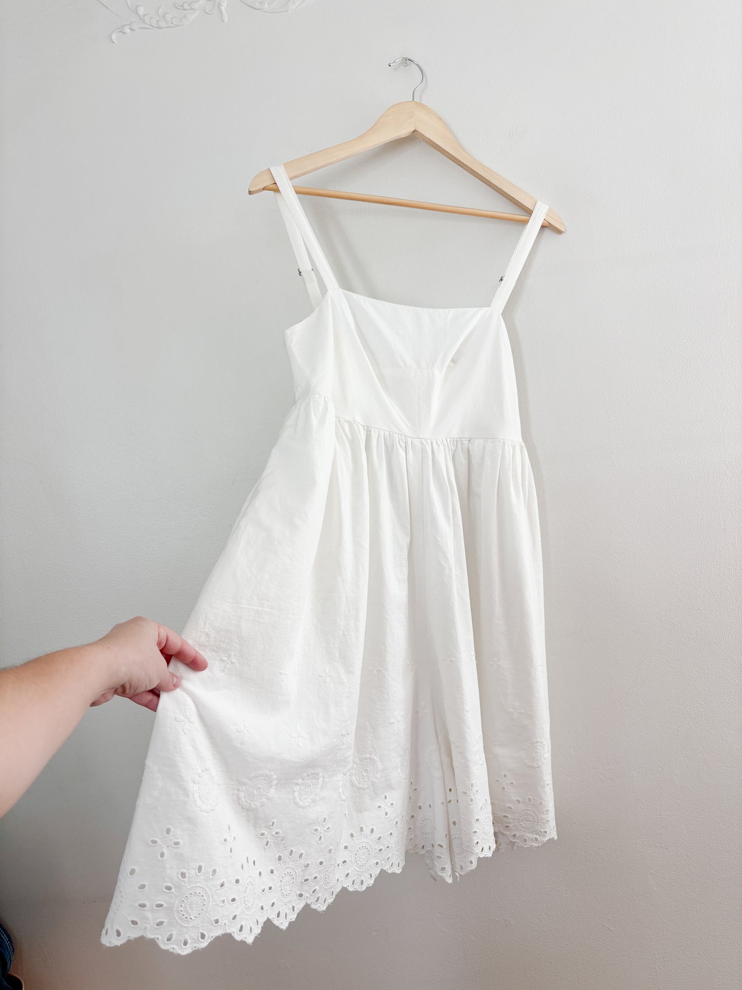 NWT Maeve (Anthropologie) White Eyelet Romper (M)