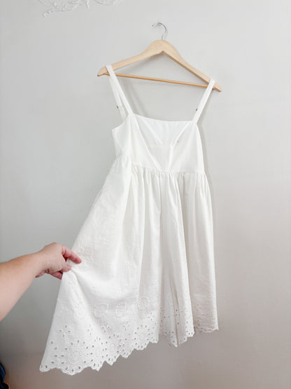 NWT Maeve (Anthropologie) White Eyelet Romper (M)