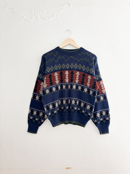 Vintage Patterned Knit (M)