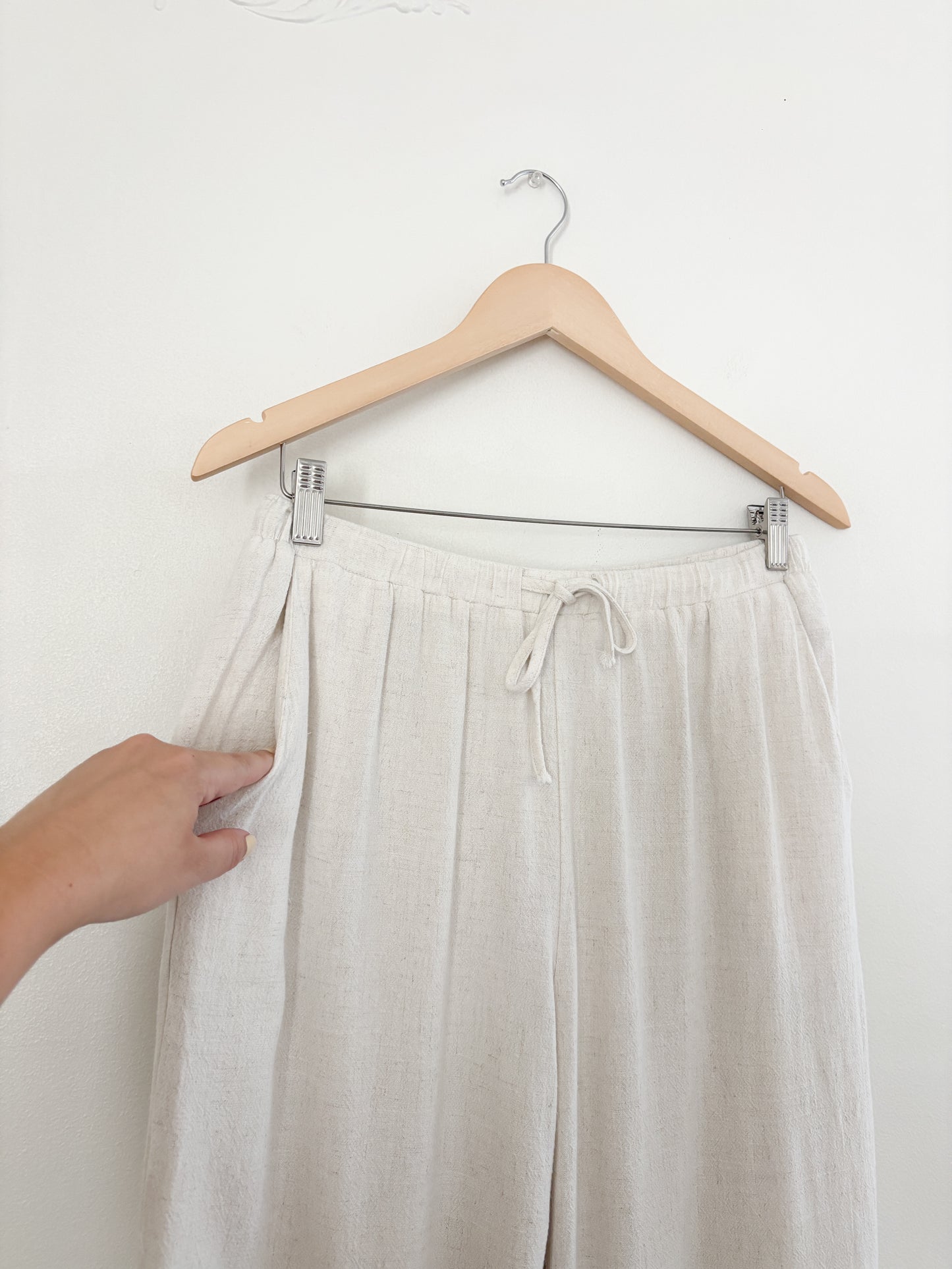 Peppermayo Linen Blend Wide Leg Pants
