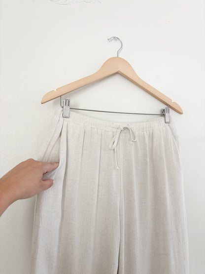 Peppermayo Linen Blend Wide Leg Pants