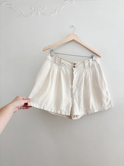Free People Linen Blend Shorts (M)
