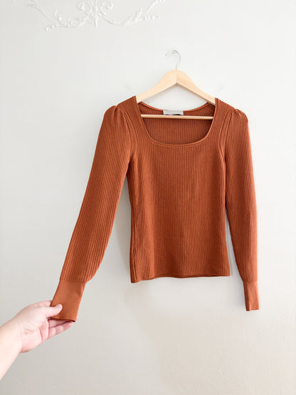 Everlane Ribbed Long Sleeve (XS/S)