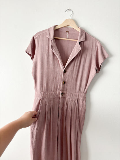 Free People Margot Short Sleeve Coverall