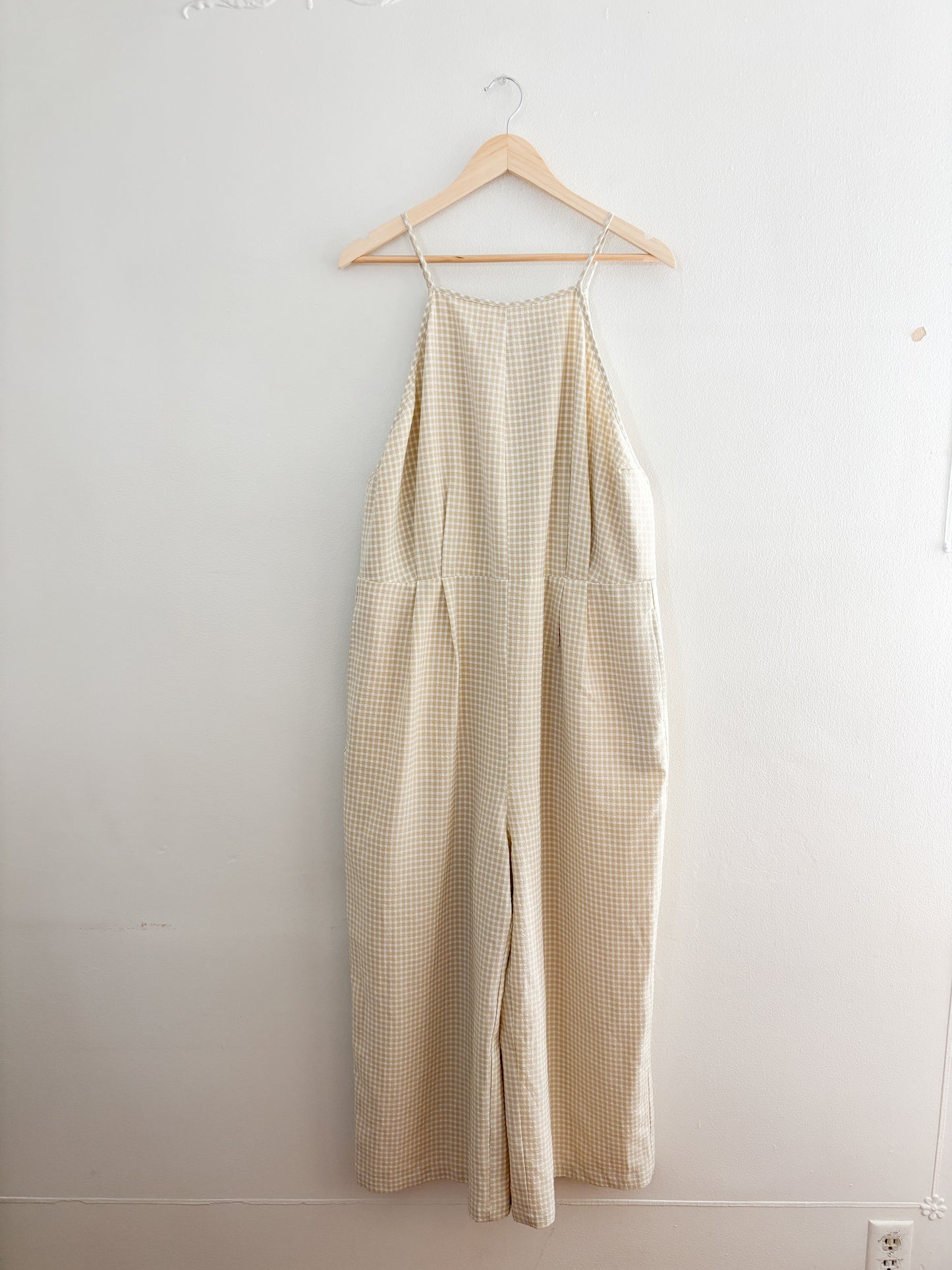 Greylin Gingham Jumpsuit (XL)