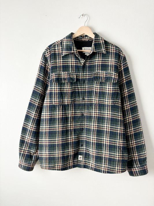 Boston Trader Plaid Sherpa Lined Flannel