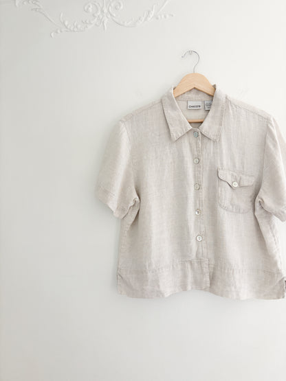 Vintage Chico’s Linen Button Up