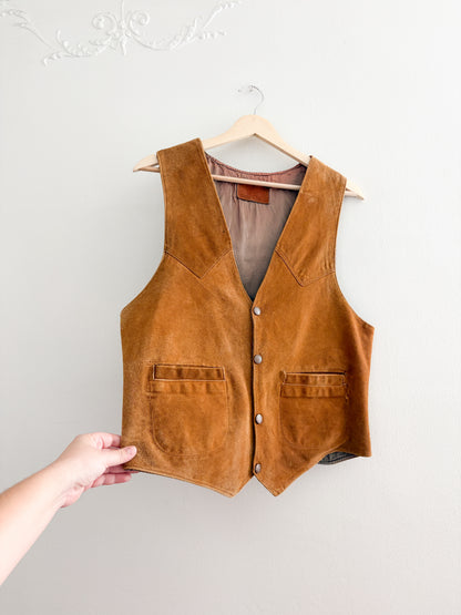 Vintage Leather Vest (S/M)