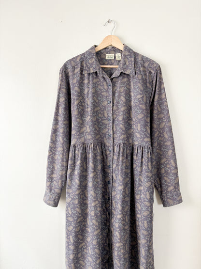 LL Bean Micro Corduroy Maxi dress