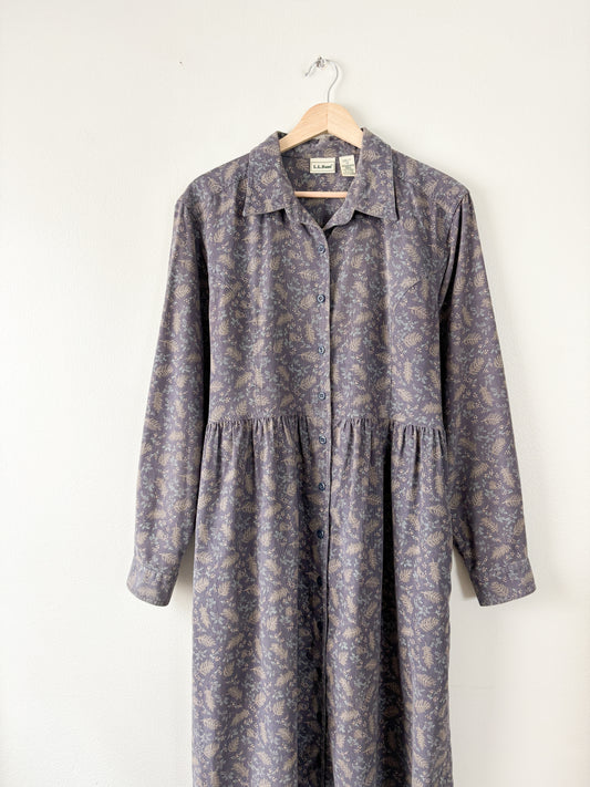 LL Bean Micro Corduroy Maxi dress