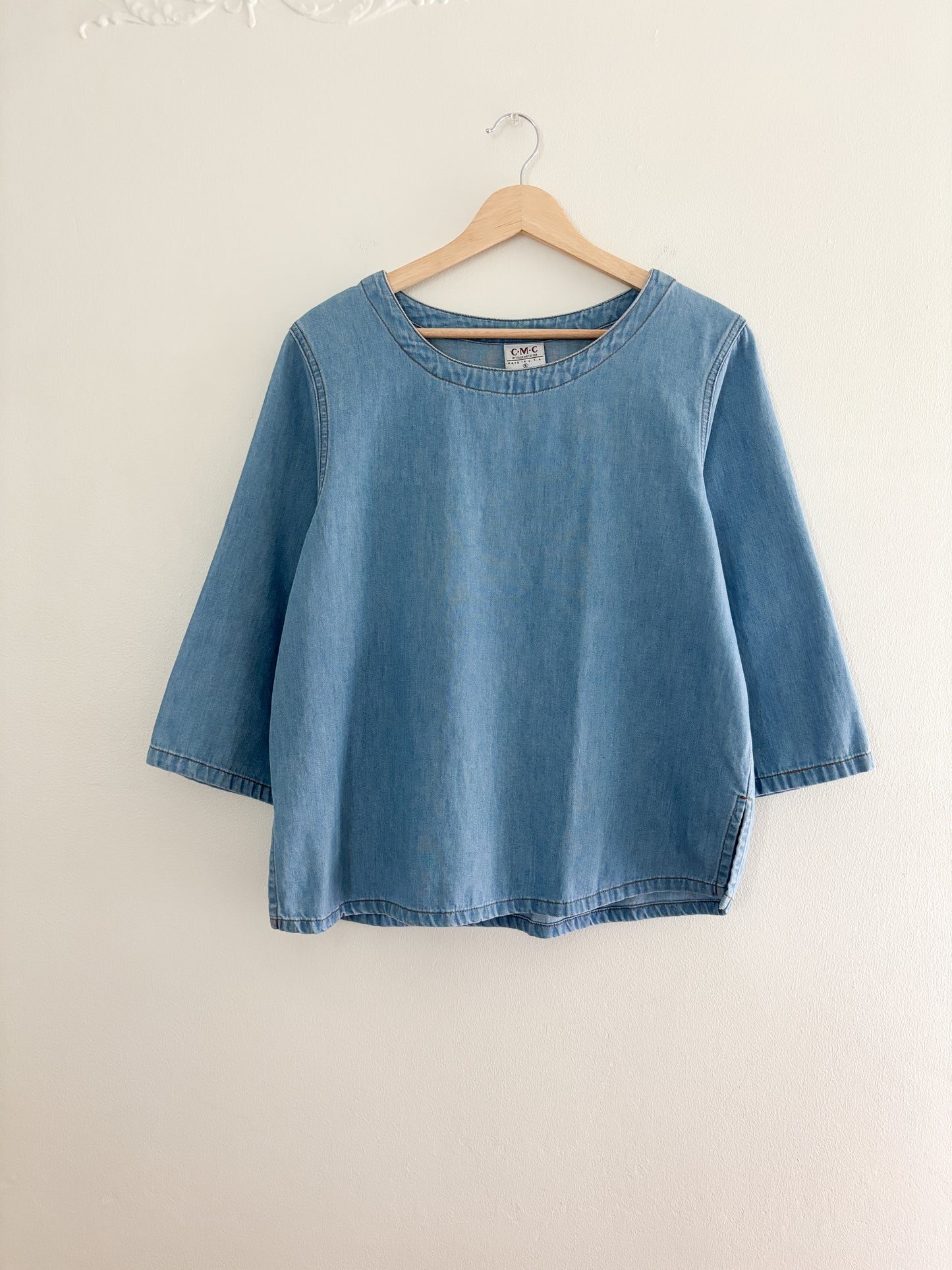 Vintage Denim Blouse (S)
