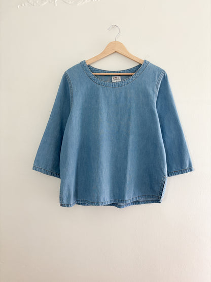 Vintage Denim Blouse (S)