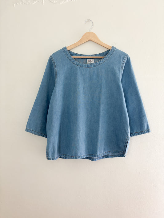 Vintage Denim Blouse (S)