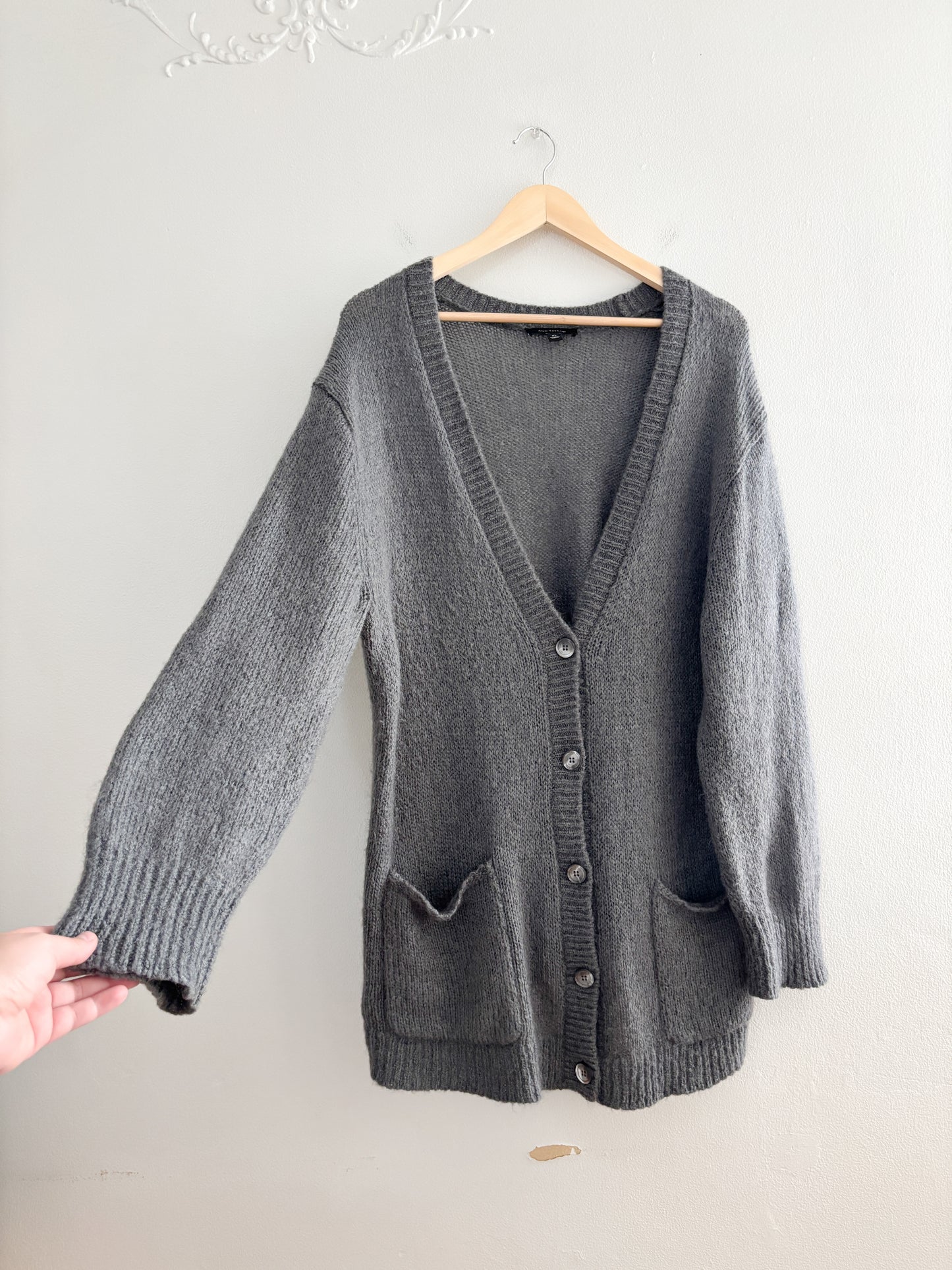 Ann Taylor Grey Cardigan (XL)