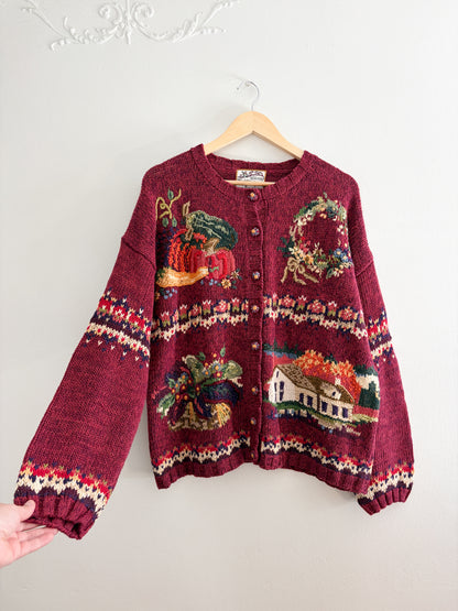 Vintage Heirloom Collections Autumn Cardigan (XL)