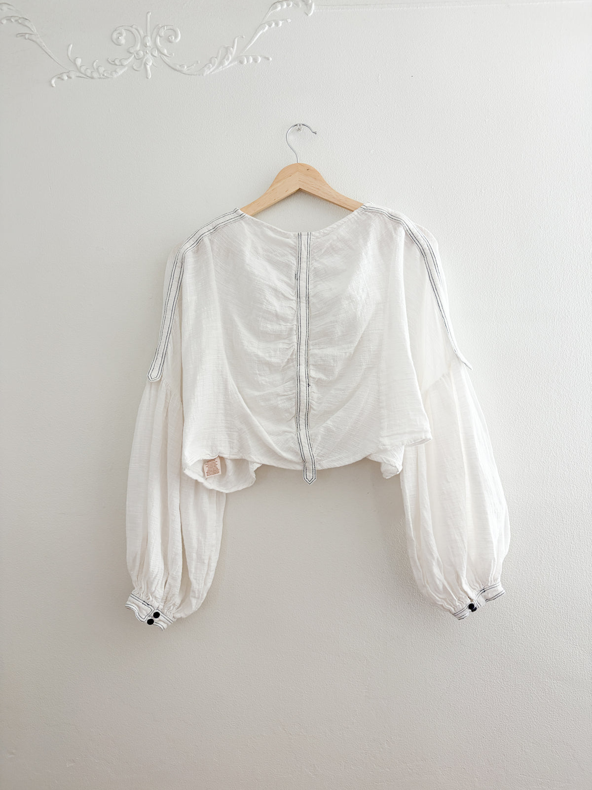 Free People Bubble Sleeve Top (S)