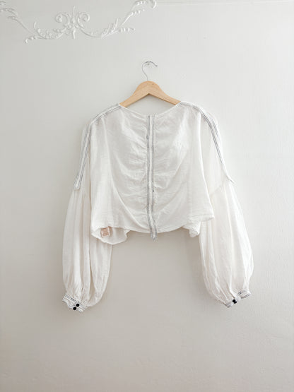Free People Bubble Sleeve Top (S)