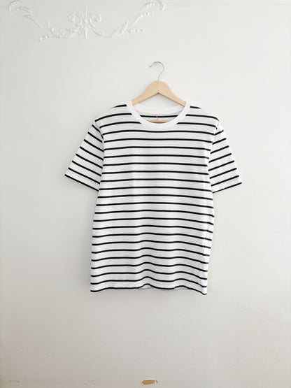 Striped Cotton Tee (S)