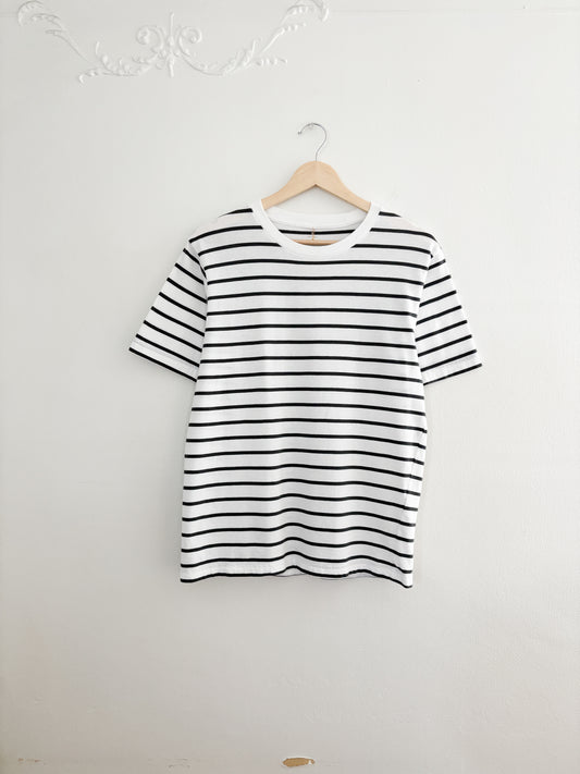 Striped Cotton Tee (S)