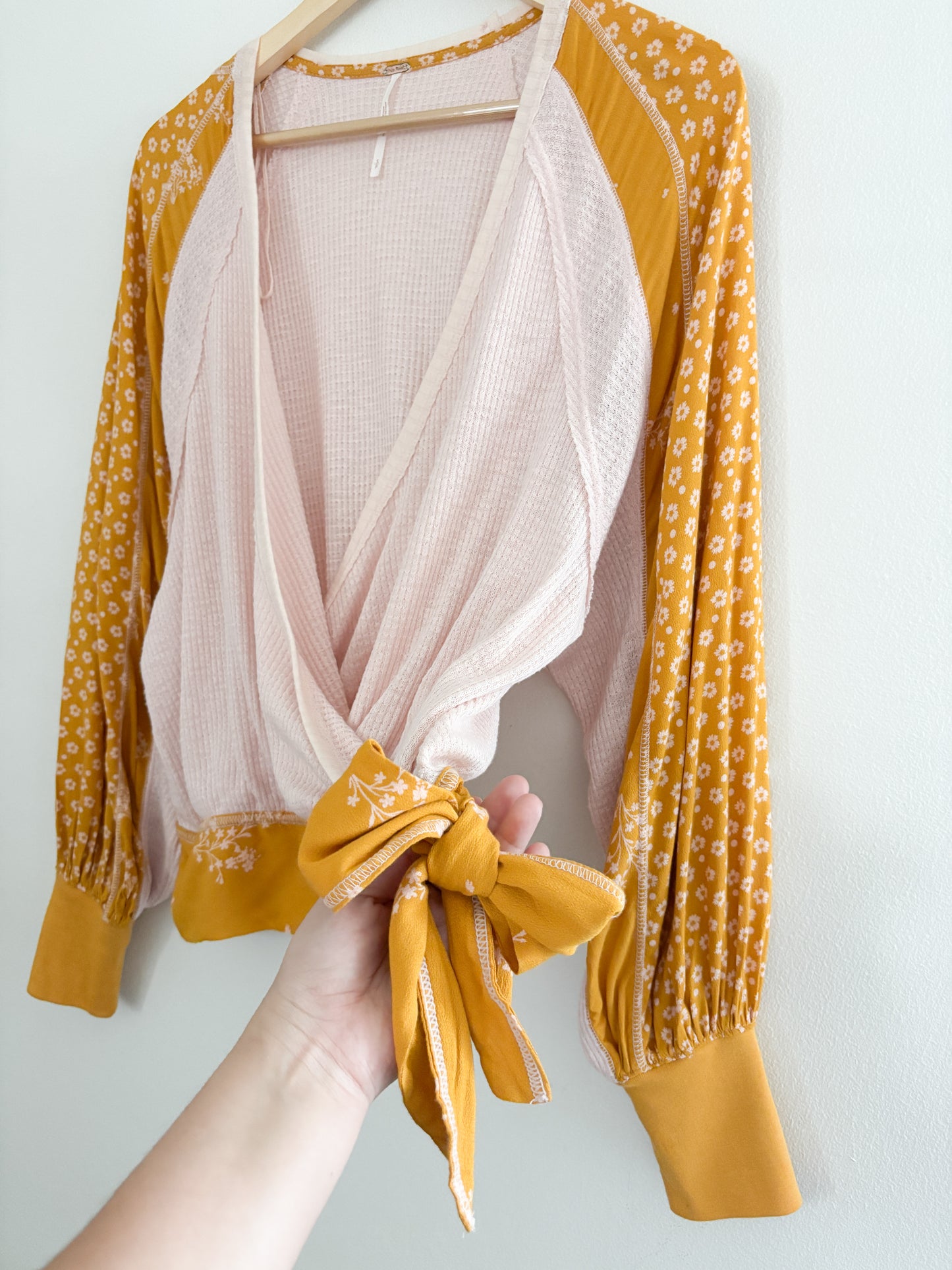 Free People Wrap Blouse (S)