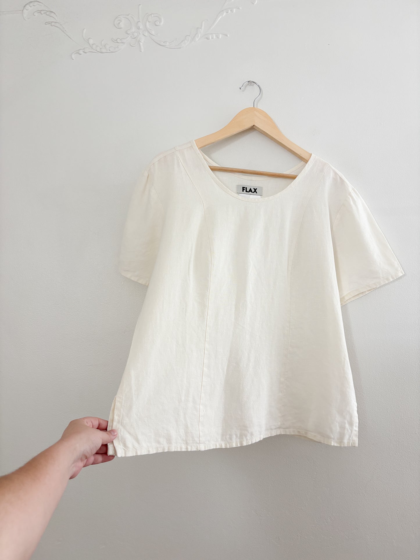 Flax Cream Linen Top (S)