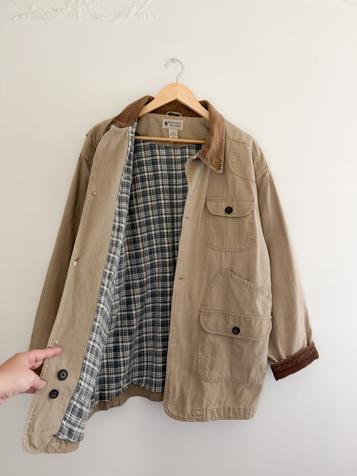 Vintage Flannel Lined Chore Coat (M)