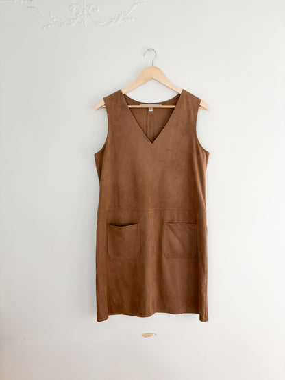 Max Studio Faux Suede Pocket Dress (M/L)