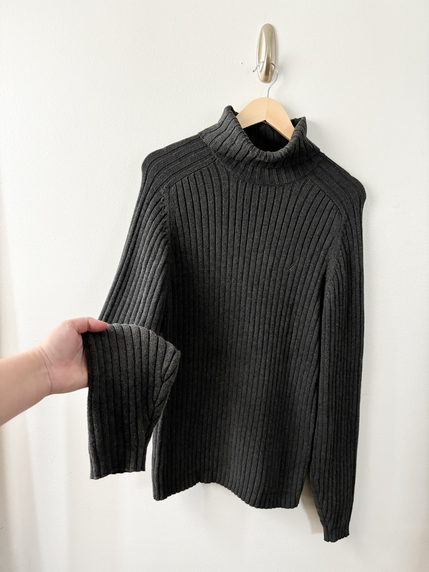 Nautica Ribbed Turtleneck Sweater (XL)