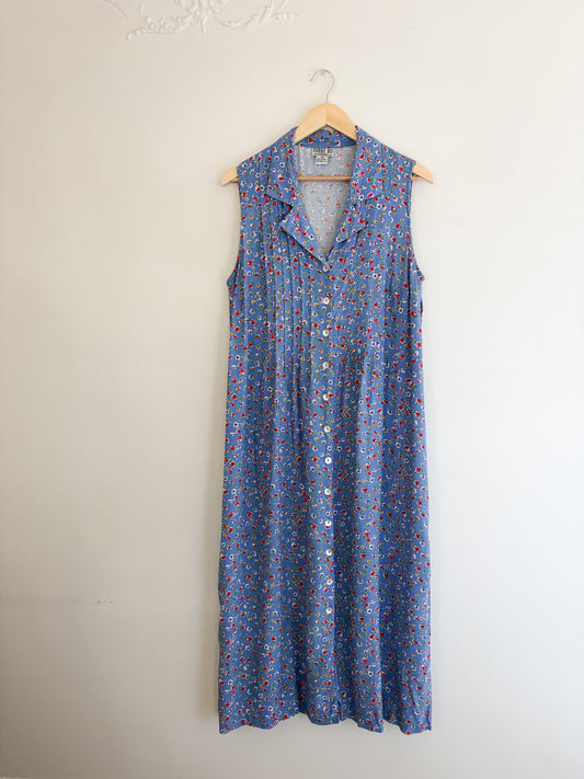Vintage floral dress (16W)