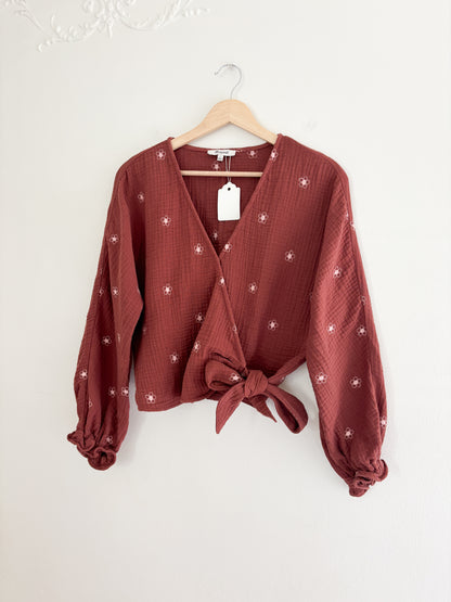 Madewell Wrap Floral Blouse (S)