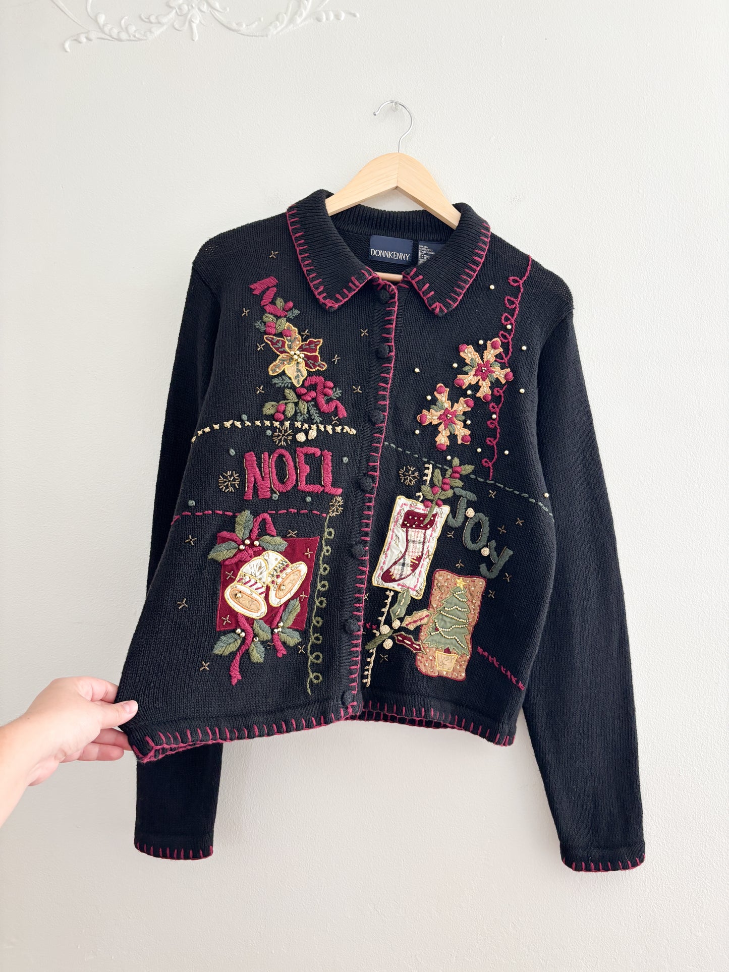 Vintage Noel Festive Cardigan (M)